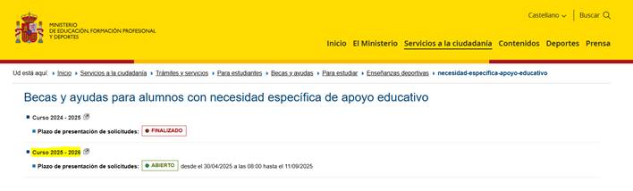 Becas y ayudas para alumnos con necesidad específica de apoyo educativo 2 image